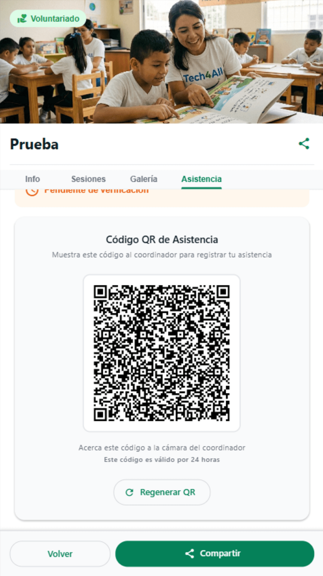 Check-in con QR