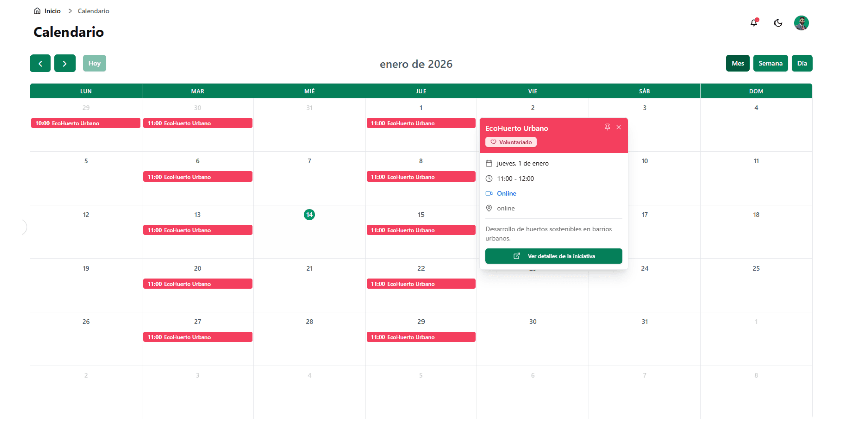 Calendario Inteligente